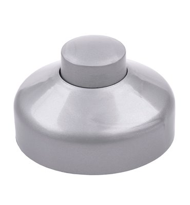 Prepínač priebežný nožný strieborný 1A/250V