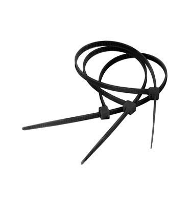 Sťahovacie pásiky čierne 3,6mm/20cm(100ks)
