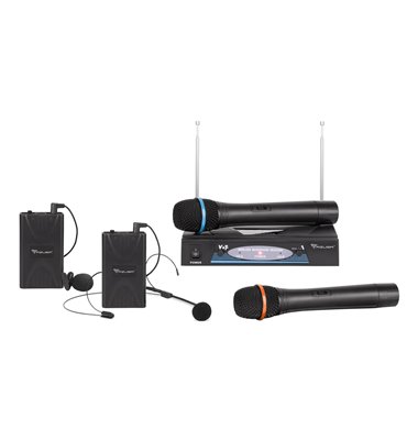 Mikrofon bezdrôtový VHF premium 2-kanály