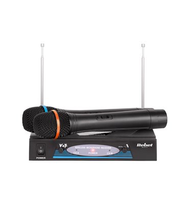 Mikrofon bezdrôtový VHF premium 2-kanály