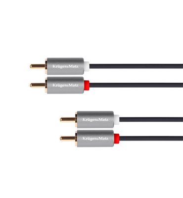 Kábel RCA 2x - RCA 2x, 5m Kruger&Matz Basic