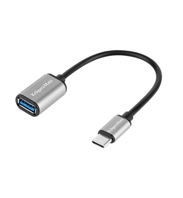 Kábel USB A 3.0 (zásuvka)-USB typ C,OTG 15cm Kruger&Matz Basic