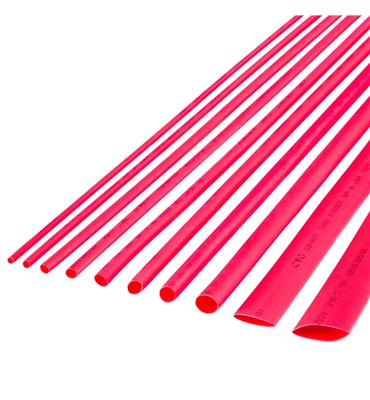 Zmršťovacie bužírky 2,0mm červené 1m (10ks)