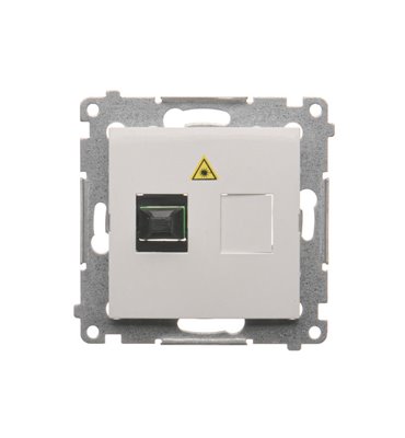 Optická zásuvka SC/APC Simon 54 premium modul biela