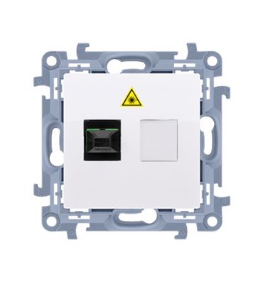 Optická zásuvka SC/APC Simon 10 modul biela