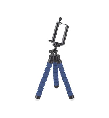 Držiak tripod/statív pre smartfón, kameru modrý Kruger&Matz