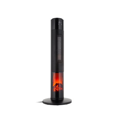 Stĺpový elektrický ohrievač PTC 1000/2000W imitácia krbu TEESA