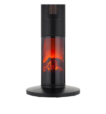 Stĺpový elektrický ohrievač PTC 1000/2000W imitácia krbu TEESA