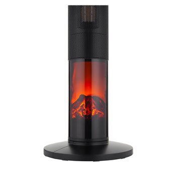 Stĺpový elektrický ohrievač PTC 1000/2000W imitácia krbu TEESA
