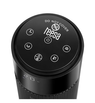 Stĺpový elektrický ohrievač PTC 1000/2000W imitácia krbu TEESA