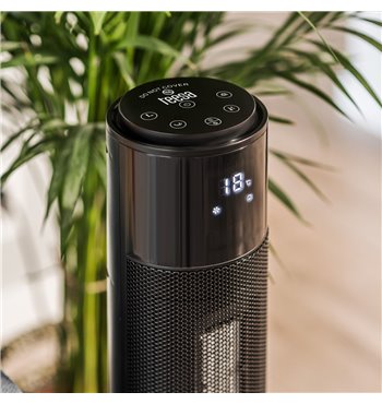 Stĺpový elektrický ohrievač PTC 1000/2000W imitácia krbu TEESA