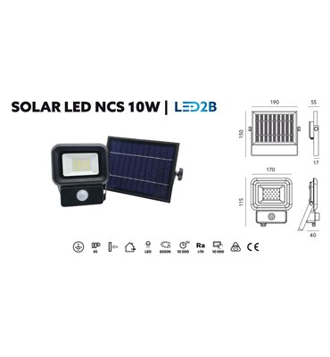 Solárny LED reflektor s...