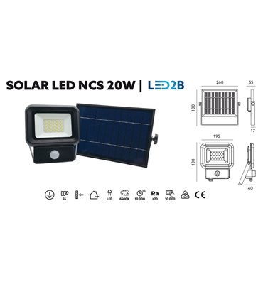 Solárny LED reflektor s...