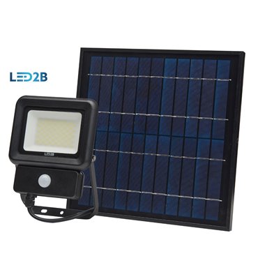 Solárny LED reflektor s detektorom pohybu, 30W, 6500K