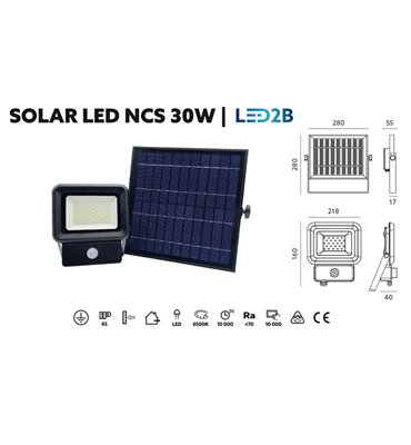 Solárny LED reflektor s...