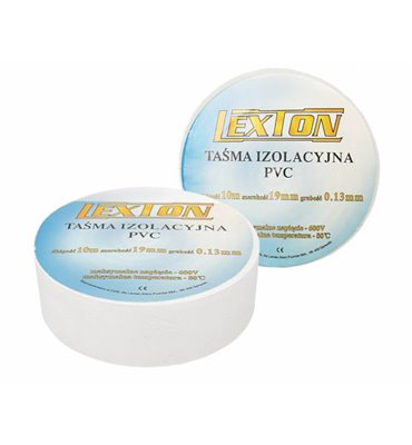 Páska elektroiz.LEXTON biela 25m