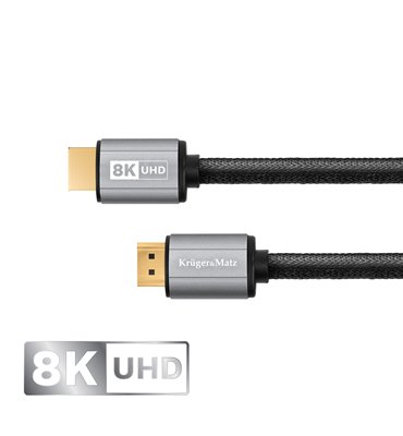 Kábel HDMI - HDMI 2.1V 8K 0,9m Kruger&Matz