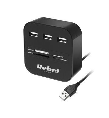 HUB 3 x USB 2.0 s čítačkou...