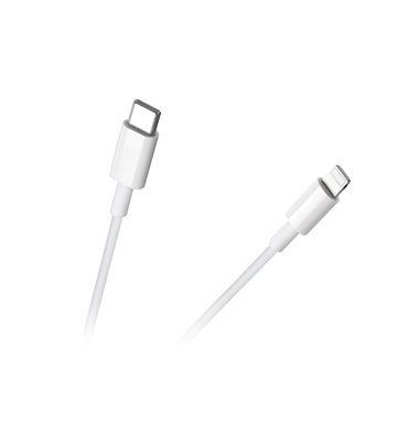 Kábel USB C - Lightning Apple iPhone 1m biely REBEL