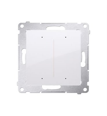 Tlačidlový ovládač osvetlenia SWITCH 2 Wi-Fi biely Simon 54 GO
