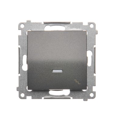 Vypínač Simon 54 premium č.6 LED podsv. modul antracit