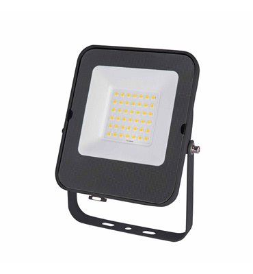 LED reflektor 30W 4000K čierny PREMIUM KOBI