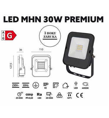 LED reflektor 30W 4000K...