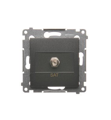 Zásuvka 1 x SAT "F" Simon 54 premium modul antracit