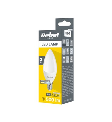 Žiarovka LED 6W E14 3000K...