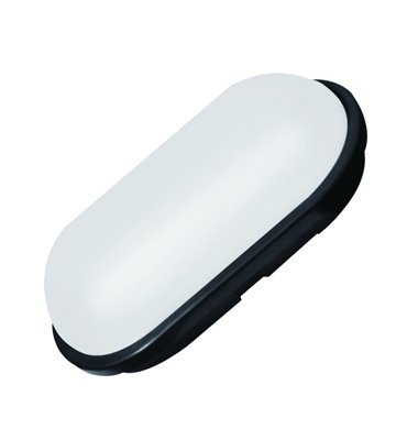 LED Svietidlo plafoniera ovál 15W 4000K čierne IP54 CABE ELWATT