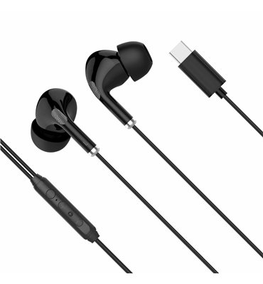 Slúchadlá do uší s mikrof. Kruger&Matz C1 USB-C čierne