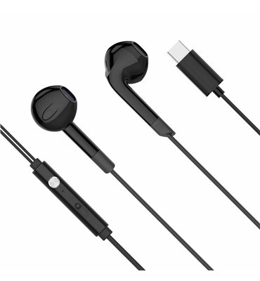 Slúchadlá do uší s mikrof. Kruger&Matz C2 USB-C čierne