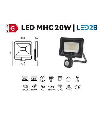 LED Reflektor 20W s...