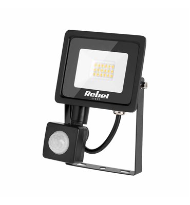 LED Reflektor 10W s detektorom pohybu 3000K Rebel