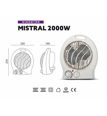 Elektrický ohrievač MISTRAL...