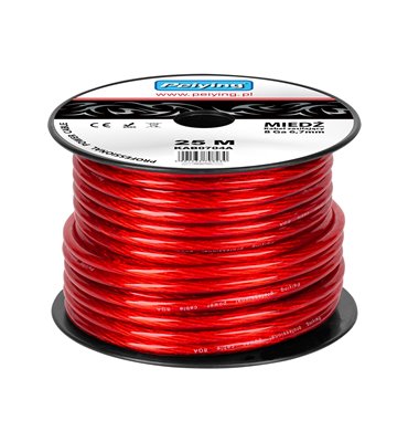 Kábel napájací auto 6,7mm (25m) CU