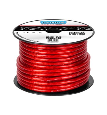 Kábel napájací auto 8mm (25m) CU
