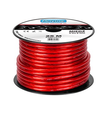 Kábel napájací auto 8mm  (25m) CU