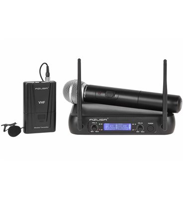Mikrofón bezdrôtový VHF WR-358LD ručný+klip 2-kanál