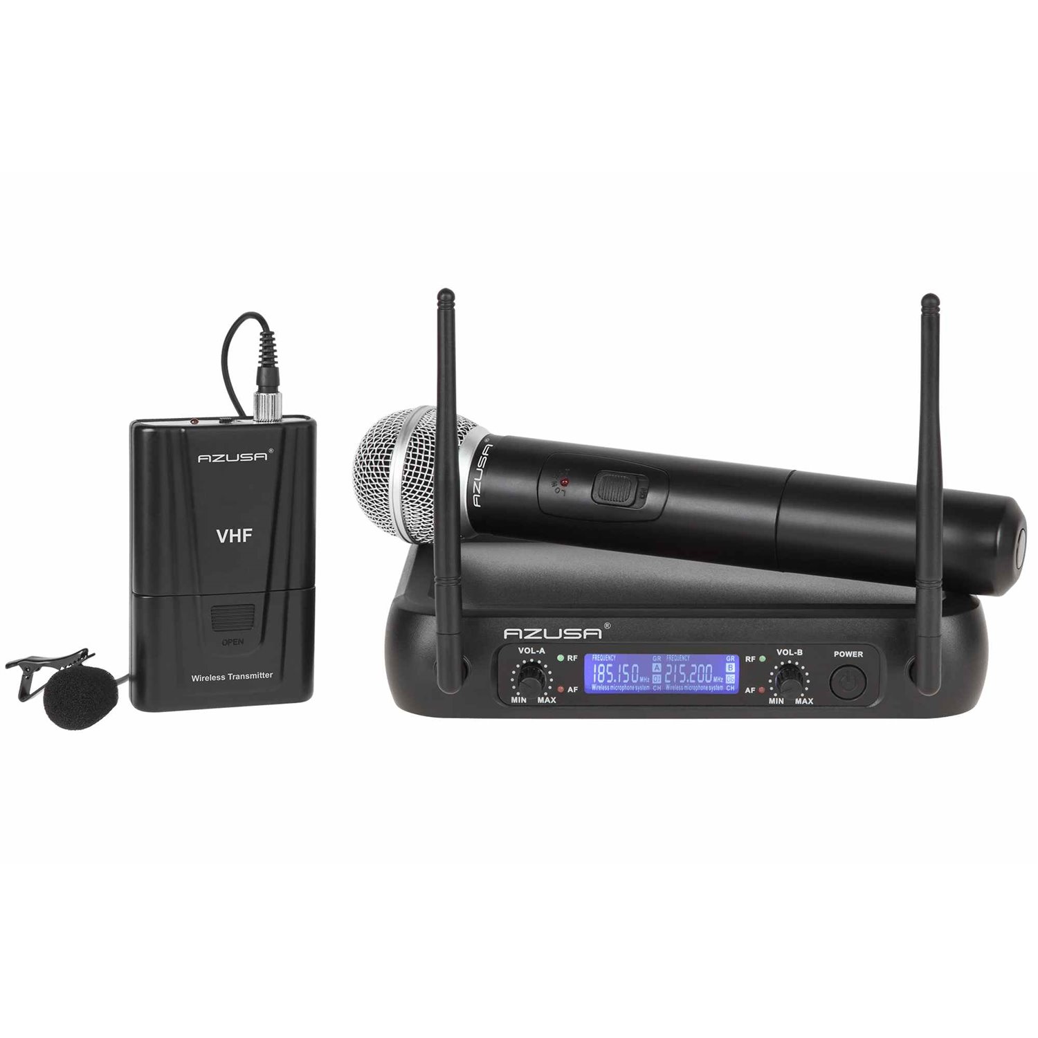 Mikrofón bezdrôtový VHF WR-358LD ručný+klip 2-kanál