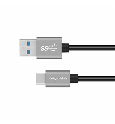 Kábel USB - USB typ C 10Gbps 1m čierny Kruger&Matz Basic