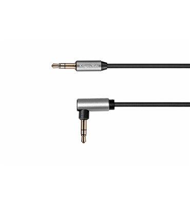 Kábel Jack 3,5mm - Jack 3,5mm uhlový 1m špirála Kruger&Matz