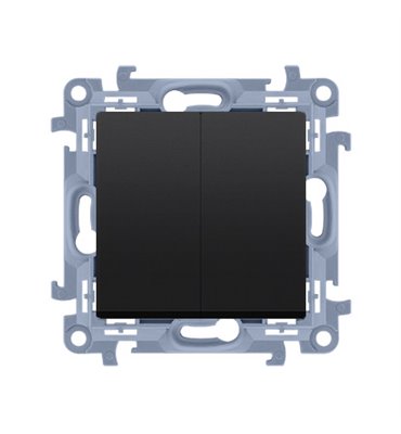 Vypínač Simon 10 č.5 LED podsv. modul čierny matný
