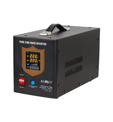 Záložný zdroj PROsinus-1000 12V 230V 1000VA/700W KEMOT čierny
