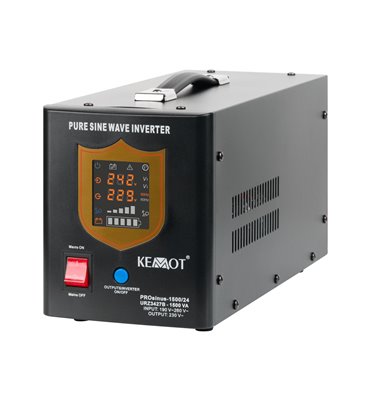 Záložný zdroj PROsinus-1500 24V 230V 1500VA/1050W KEMOT čierny
