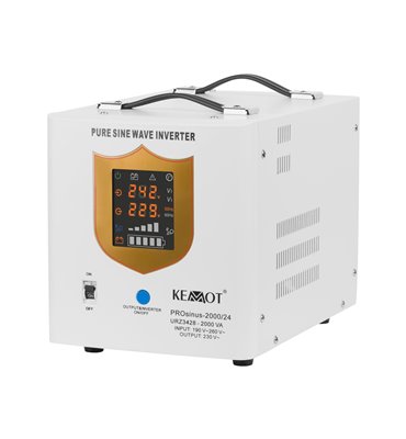 Záložný zdroj PROsinus-2000 24V 230V 2000VA/1400W KEMOT biely