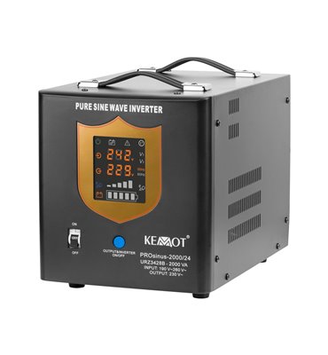Záložný zdroj PROsinus-2000 24V 230V 2000VA/1400W KEMOT čierny