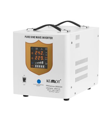 Záložný zdroj PROsinus-2600 24V 230V 2600VA/1800W KEMOT biely