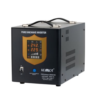 Záložný zdroj PROsinus-3500 48V 230V 3500VA/2400W KEMOT čierny
