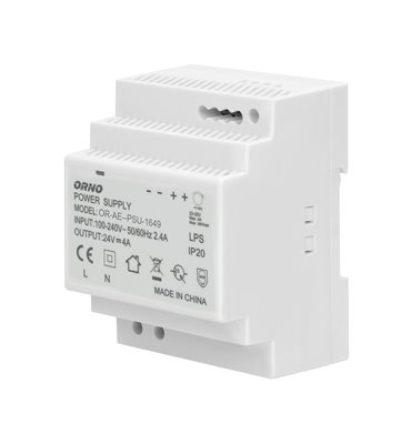 Napájací zdroj 24V na DIN lištu 100W, 4A
